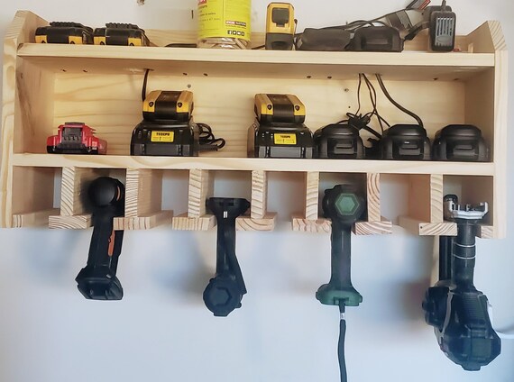 T-SIGN Power Tool Storage Organizer, Drill Holder Wall Mount Drill