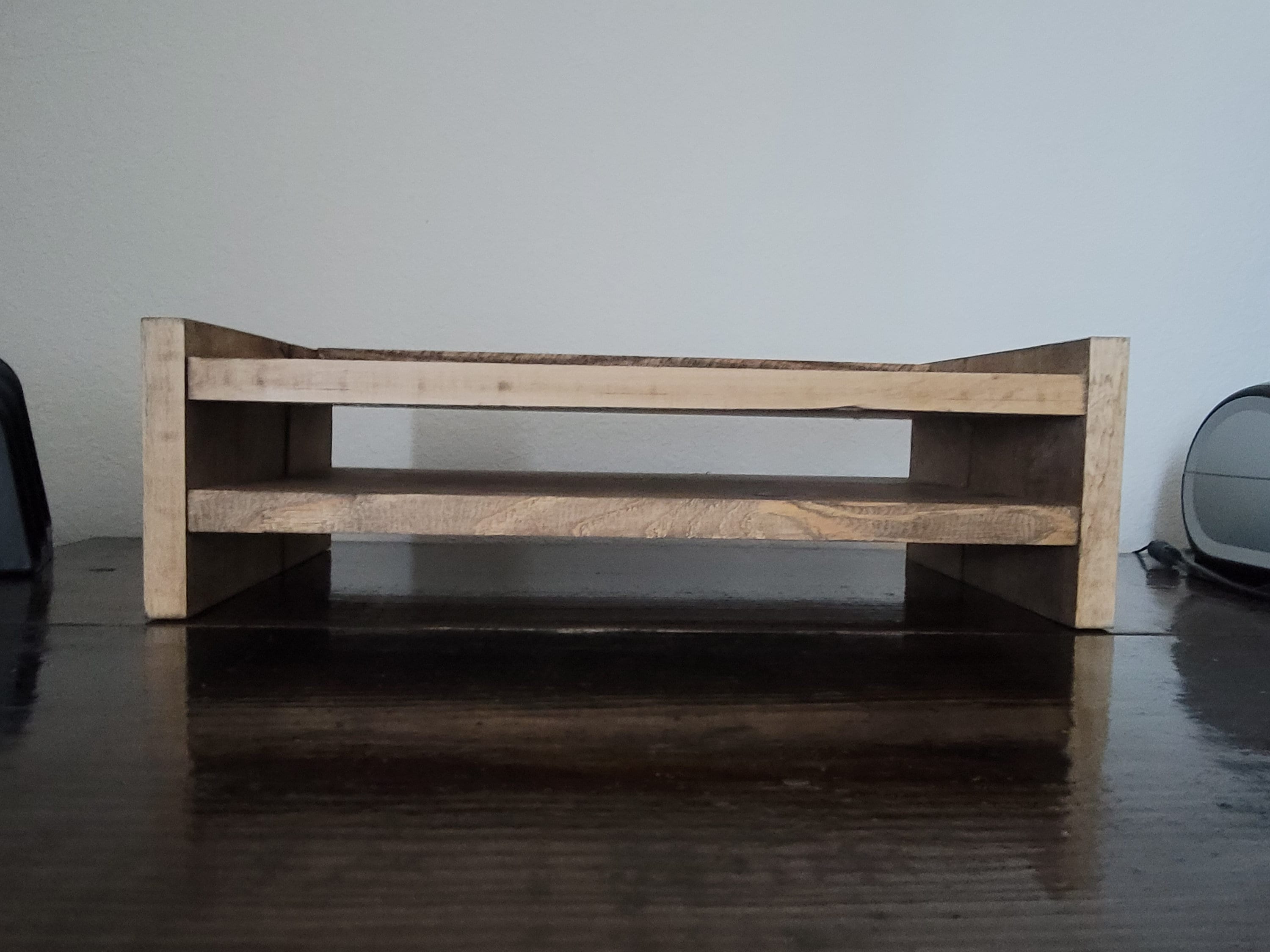 Elevador de monitor de madera de dos niveles / elevador | Etsy