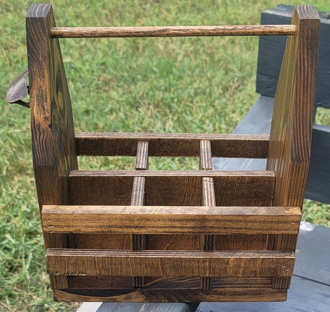 Beer Caddy With Bottle Opener Wooden Beer Holder Personalized Wooden