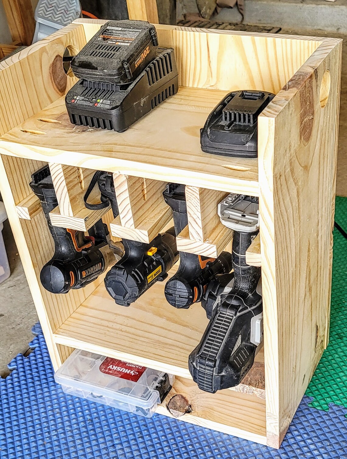 Benchtop Tool Storage Drill Holder & Charging Standalone Etsy