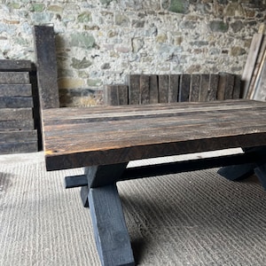 Geregenereerde rustieke boerentafel binnen/buiten