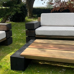 Outdoor coffee table | Modern Furniture | Coffee EndTables | Contemporary Table | oak sleeper table | Home Living | wooden coffee table