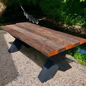 Reclaimed Rustic Outdoor dining table/verawood
