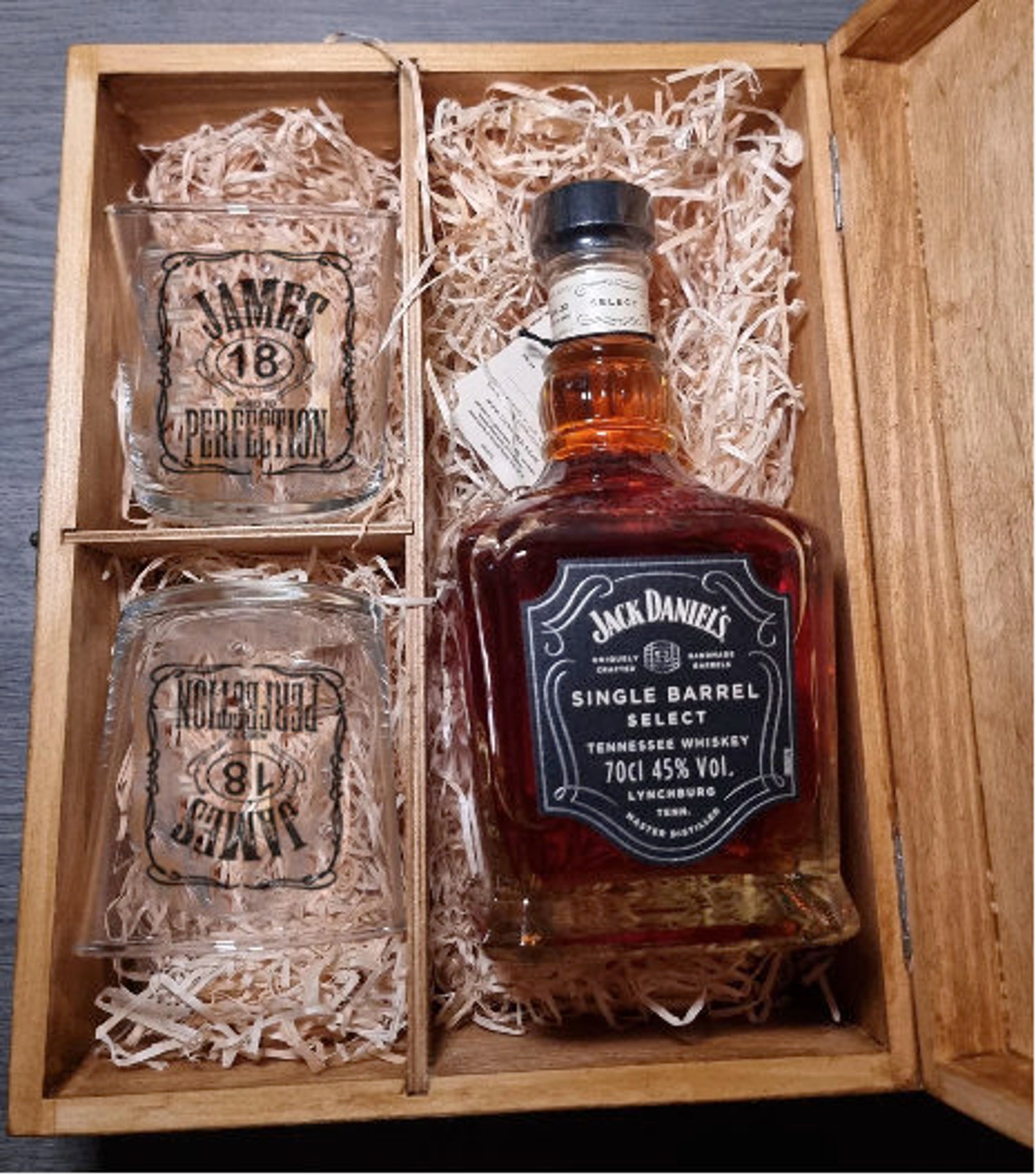 thumbnail image 2 of Personalised 80th Birthday Whisky Glass – 'Best Grandad In The World' – Gift Box 2 of 6