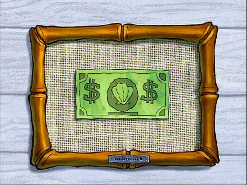 Spongebob Mr Krab Dollar Embroidery Design digital File Etsy