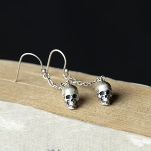 Drop Earrings,Handmade Earrings,925 Sterling Silver,Silver Drop Earrings,Earring Jewelry,Gifts for Her,Unique Earrings,Small Jewelry,Punk