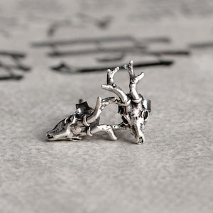 925 Silver Earrings Jewelry for Women, Stud Earring ,Deer&#39;s Head Earrings ,Punk Style ,Fashion Jewelry Silver,2022 Trend Earrings