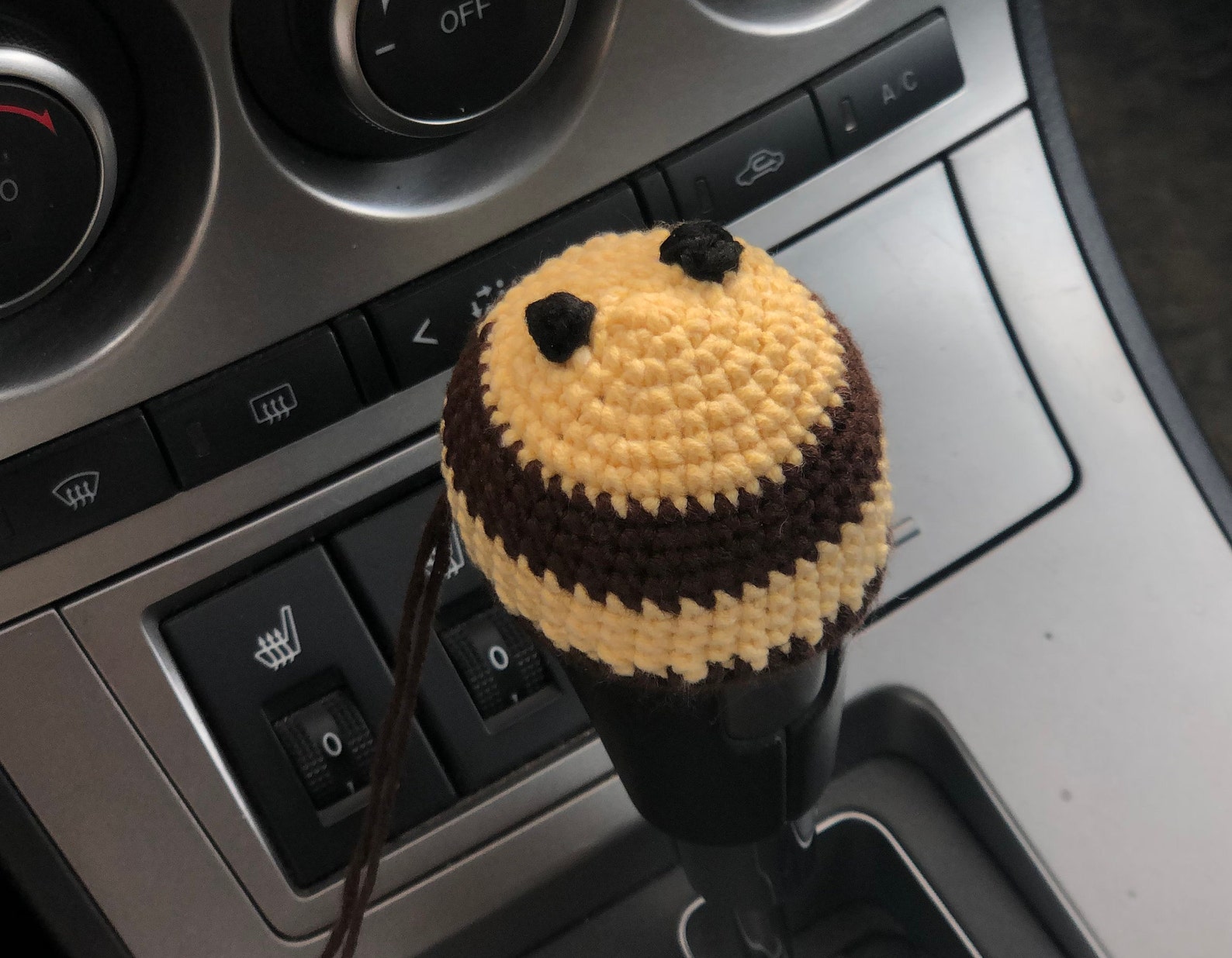 Gear shift cover crochet bee shift boot knob cute car Etsy