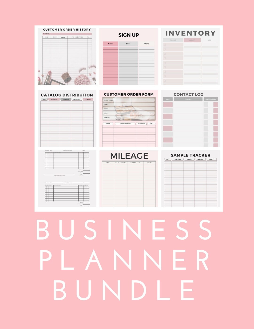 10 Page Business Owner Planner Pdf Digital Download - Etsy