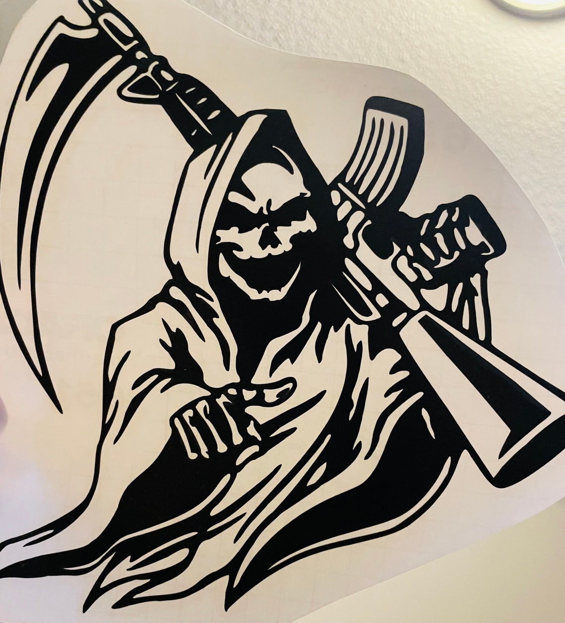 AR-15 Grim reaper Decal | Etsy