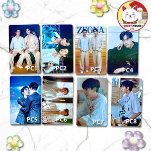 GeminiFourth LOMO Photocard Set 1, presente da série My Love Mix-Up Thai BL, dupla face, GMMTV
