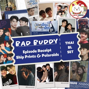 Bad Buddy Collection, Episode Receipt, Ship Print, Polaroid Prints, Bookmarks, Thai BL, OhmNanon Gift Pack