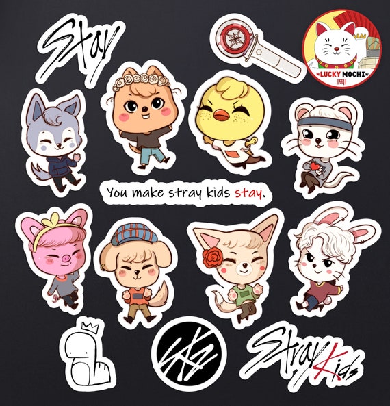 stray kids skzoo stickers kawaii kpop stickers etsy