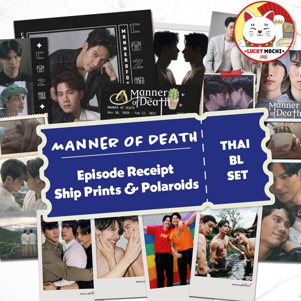 Manner of Death Collection, Episode Receipt, Ship Print, Polaroid Prints, Bookmarks, Thai BL, MaxTul Gift Pack