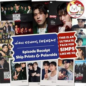 High School Frenemy Collection, SkyNani 15 Polaroid Prints, Bookmarks, Thai BL Gift Pack, GMMTV SaintShin Merch