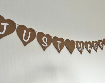 Wimpelkette "Herz"| Girlande aus Kraftpapier |personalisieren| Hochzeit | Geburtstag | Deko | Taufe | Kommunion | Konfirmation