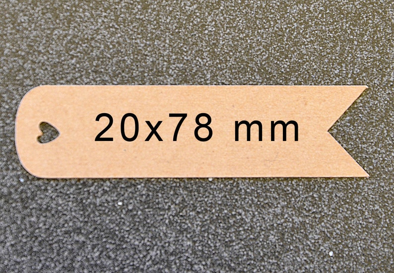 24 kraft paper tags for gifts, tags, wedding image 4