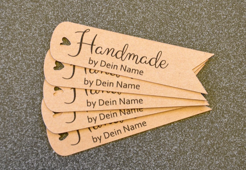 24 kraft paper tags for gifts, tags, wedding image 1