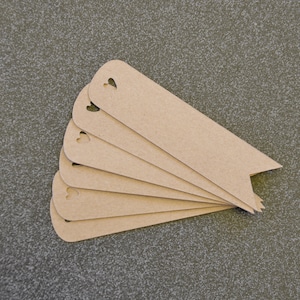 24 kraft paper tags for gifts, tags, wedding image 3