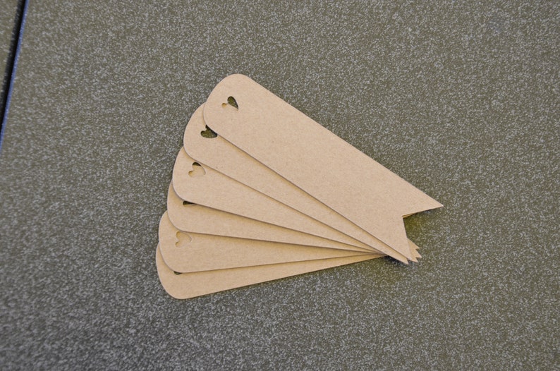 24 kraft paper tags for gifts, tags, wedding image 3