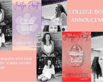 Custom College Bound Announcement