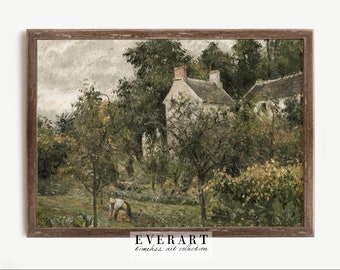 Garden Oil Painting | Vintage French Country Wall Decor | PRINTABLE #264