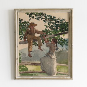 Impresión de vivero vintage, arte de pared de verano, pintura de campo antiguo / IMPRIMIBLE #97
