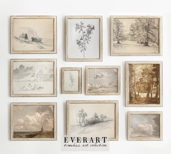 Vintage European Gallery Wall Print Set of 10, Printable Vintage European Gallery Wall Print Set of 10, Printable