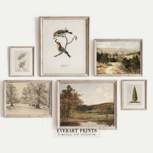 Spring Gallery Wall Set of 4 Vintage Paintings Printable - Etsy