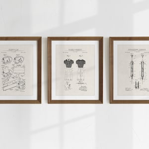 Nurse Patent Prints - Set of 3 - Printable Patent Artwork, Vintage Nurse Wall Art, Printable Patent Art  - INSTANT DOWNLOAD
