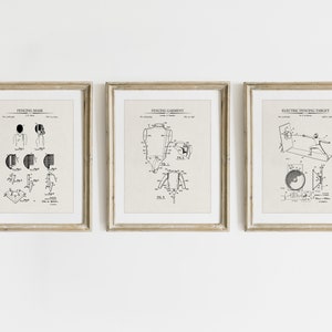 Escrime brevet imprime - lot de 3 - œuvre brevet imprimable , vintage escrime Wall Art, escrime cadeau, escrime affiche ensemble - INSTANT DOWNLOAD