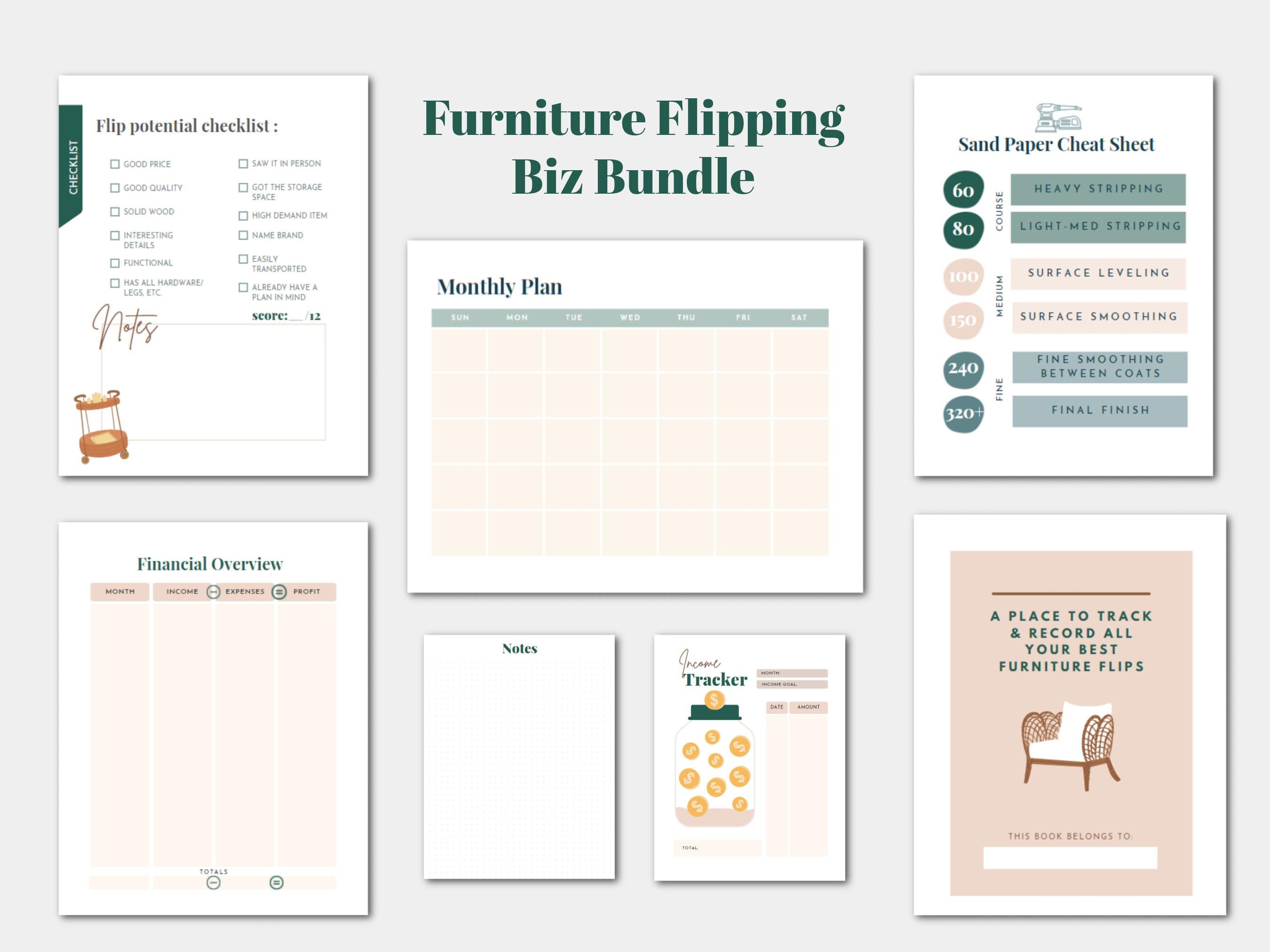 Furniture Flipping Business Bundle Printable Furniture Flip Etsy