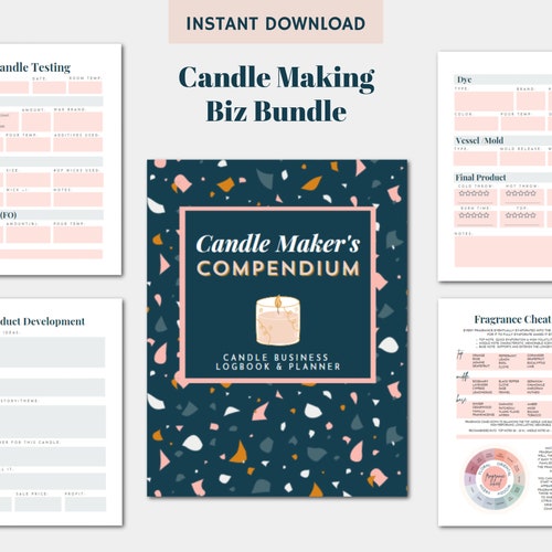 Candle Making Business Planner Printable Testing Sheet Etsy