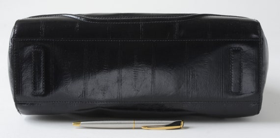 Vintage JASPER CONRAN, BLACK Real Leather, Tote /… - image 9
