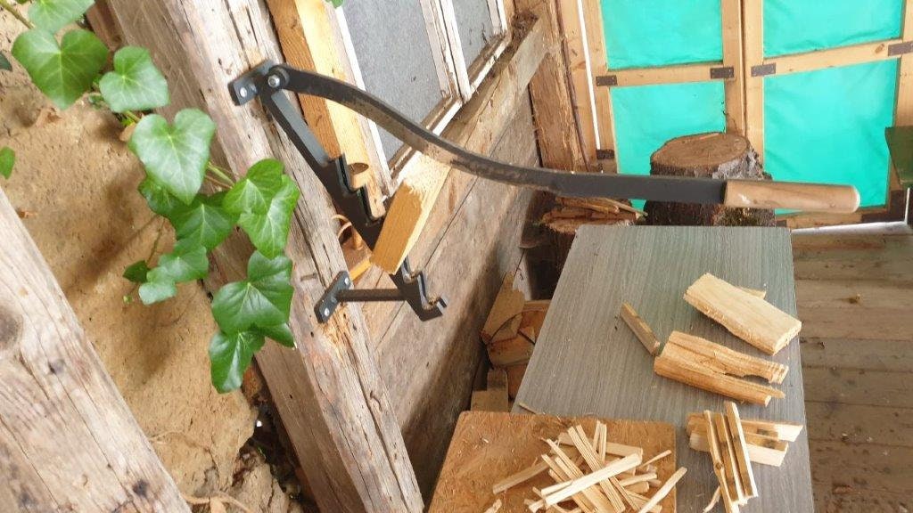 Wall mounted wood splitter for kindling Etsy
