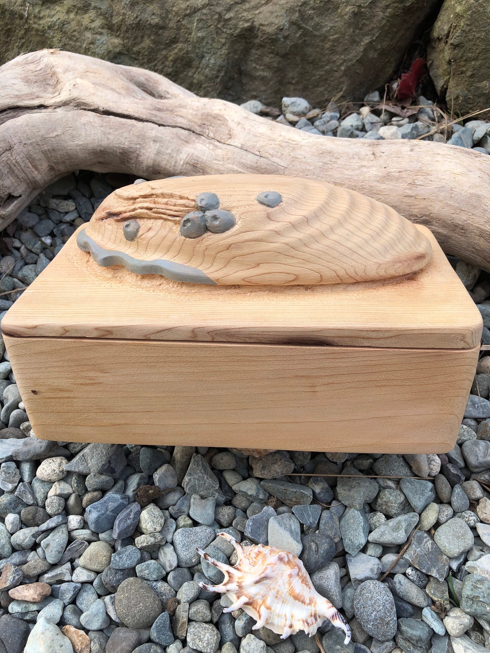 Cedar Box Wood Hand Carved Red Cedar First Nations Native Etsy