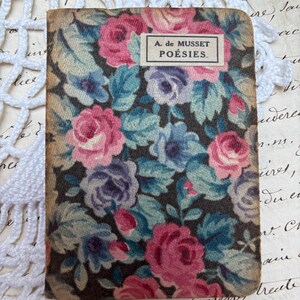 A. de Musset, Poésies, Miniaturowa francuska książka vintage opublikowana w Paryżu przez Librairie Payot et Cie około 1918 roku