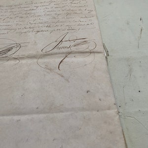 Document français ancien de 1780, manuscrits, manuscrits, calligraphie, pièces éphémères anciennes de France, morceau d'histoire image 9