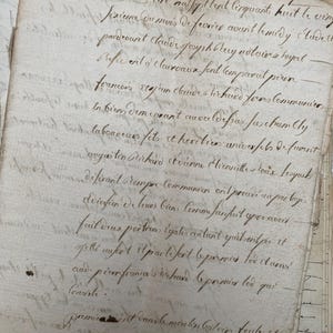 10 páginas, manuscrito francés antiguo de 1758, documentos antiguos franceses originales, documentos escritos a mano, caligrafía, material efímero de época de Francia
