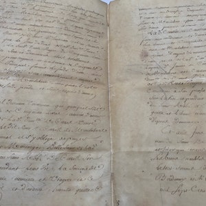 Document français ancien de 1780, manuscrits, manuscrits, calligraphie, pièces éphémères anciennes de France, morceau d'histoire image 6