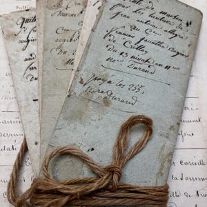 Primi anni del 1800, raccolta di 5 manoscritti originali di antichi notari francesi degli anni della rivoluzione, calligrafia, documento storico