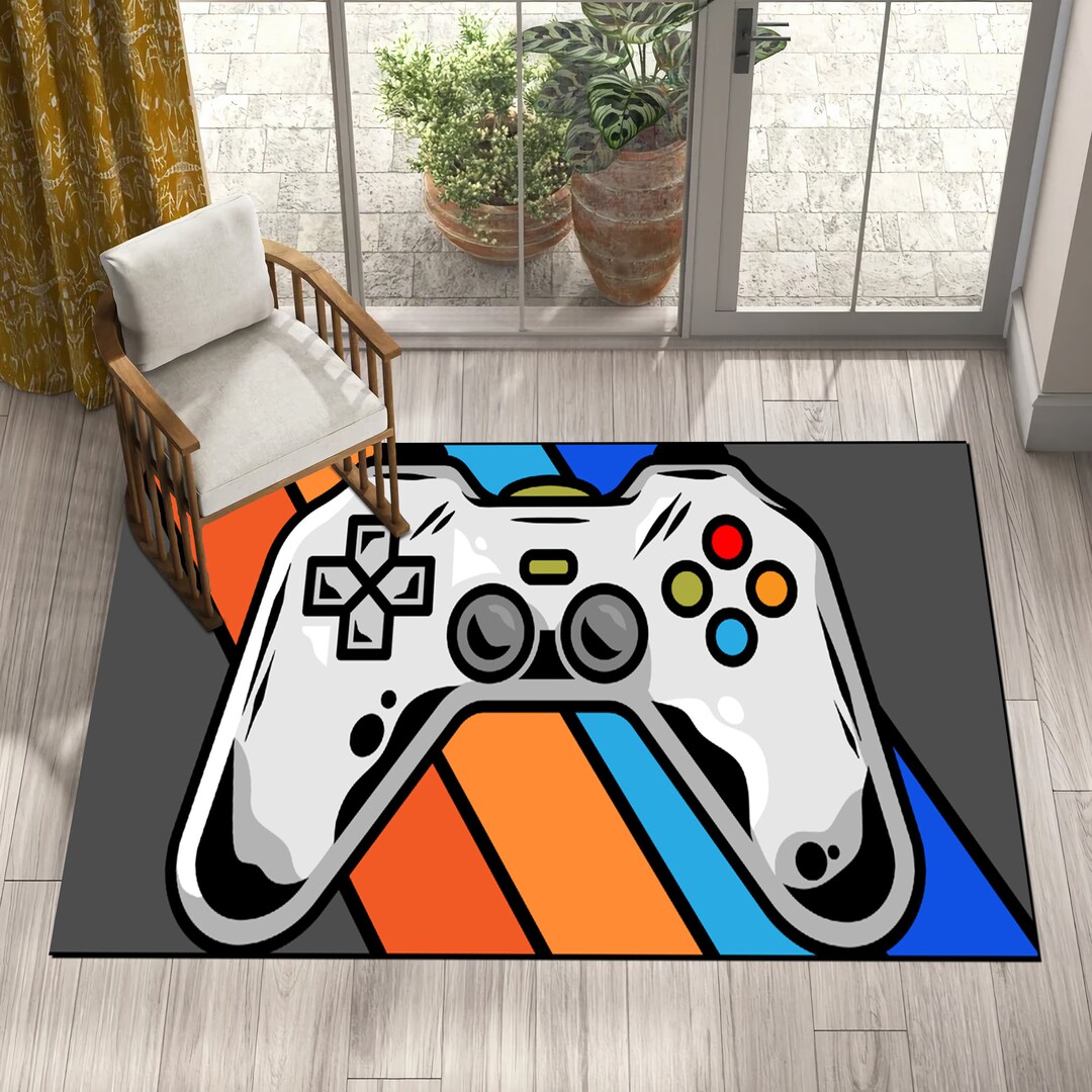 Game Boared Rugs Retro Game Area Rug,joystick Rug,game Boy Rug,retro Gaming, Living Room ...