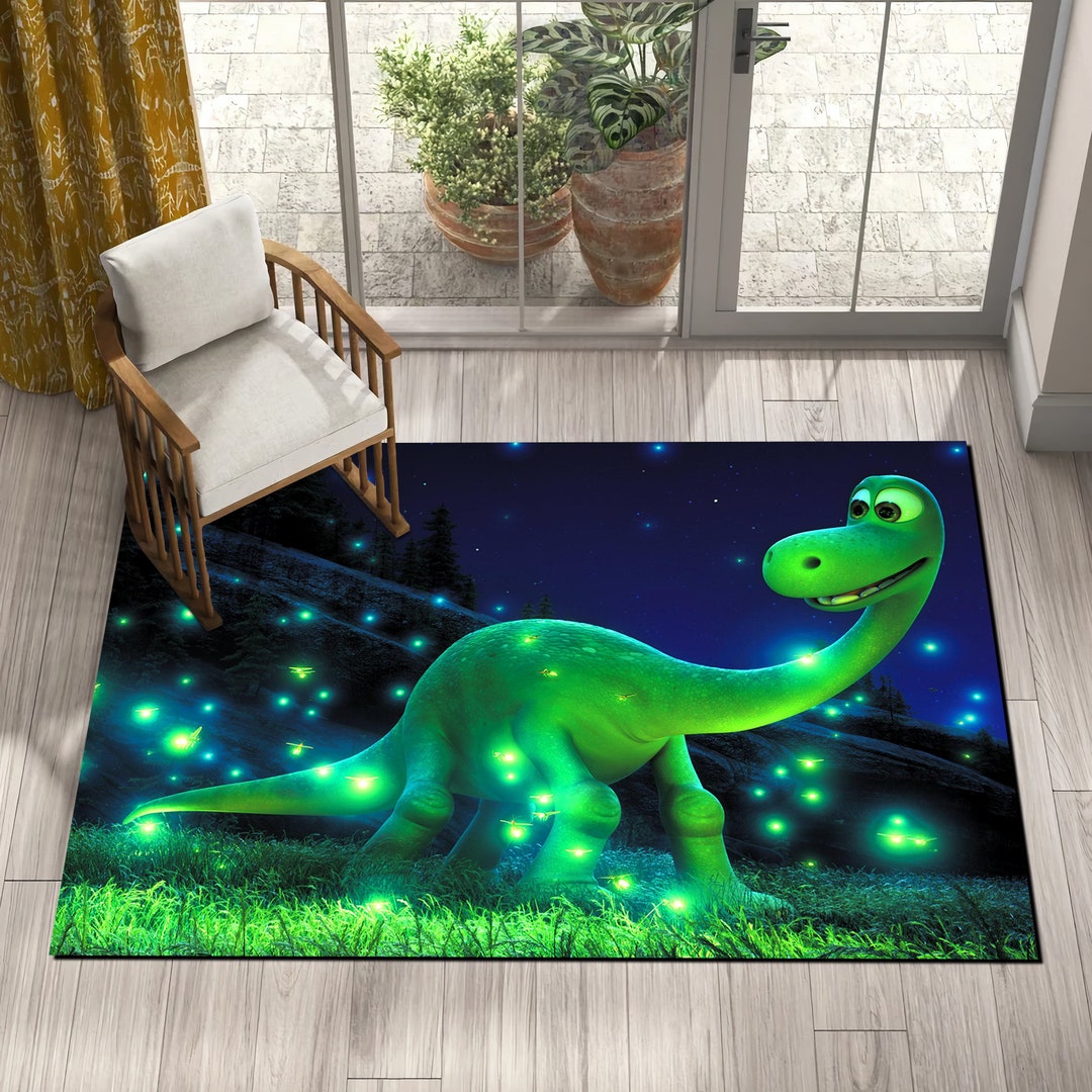 Dino Rug, Kids Room Rug, Dinosaur Rug, Modern Rug Home Decor, Carpet