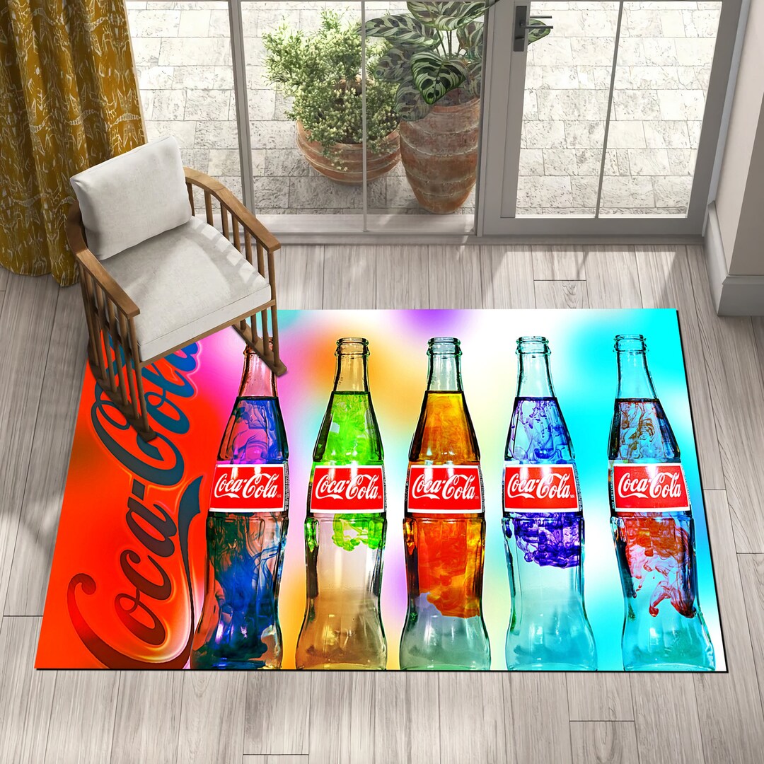 Coca Cola Rug, Coke Rug, Bottle Design, Coca Cola Vintage, Rugs for ...