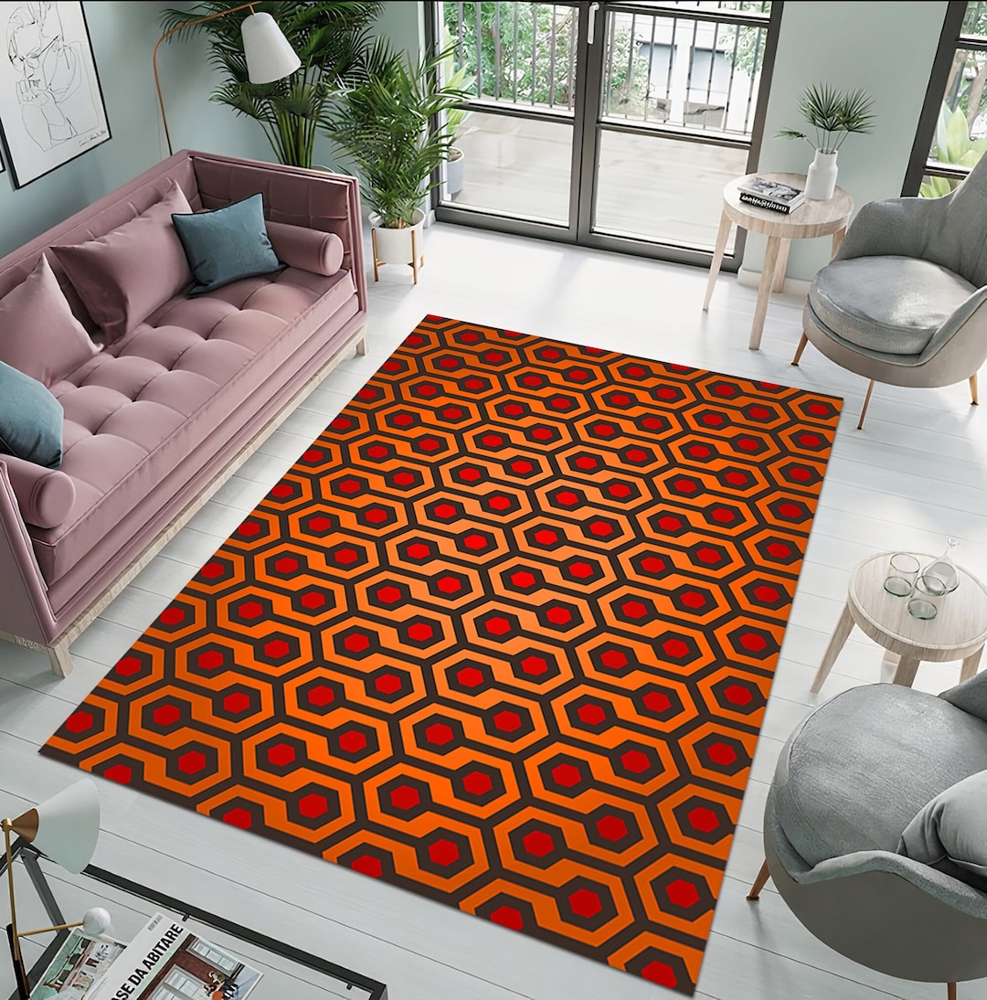 The Shining Overlook Hotel Area Rug, Overlook Hotel Carpet, the Shining Carpet, Horror Rug
