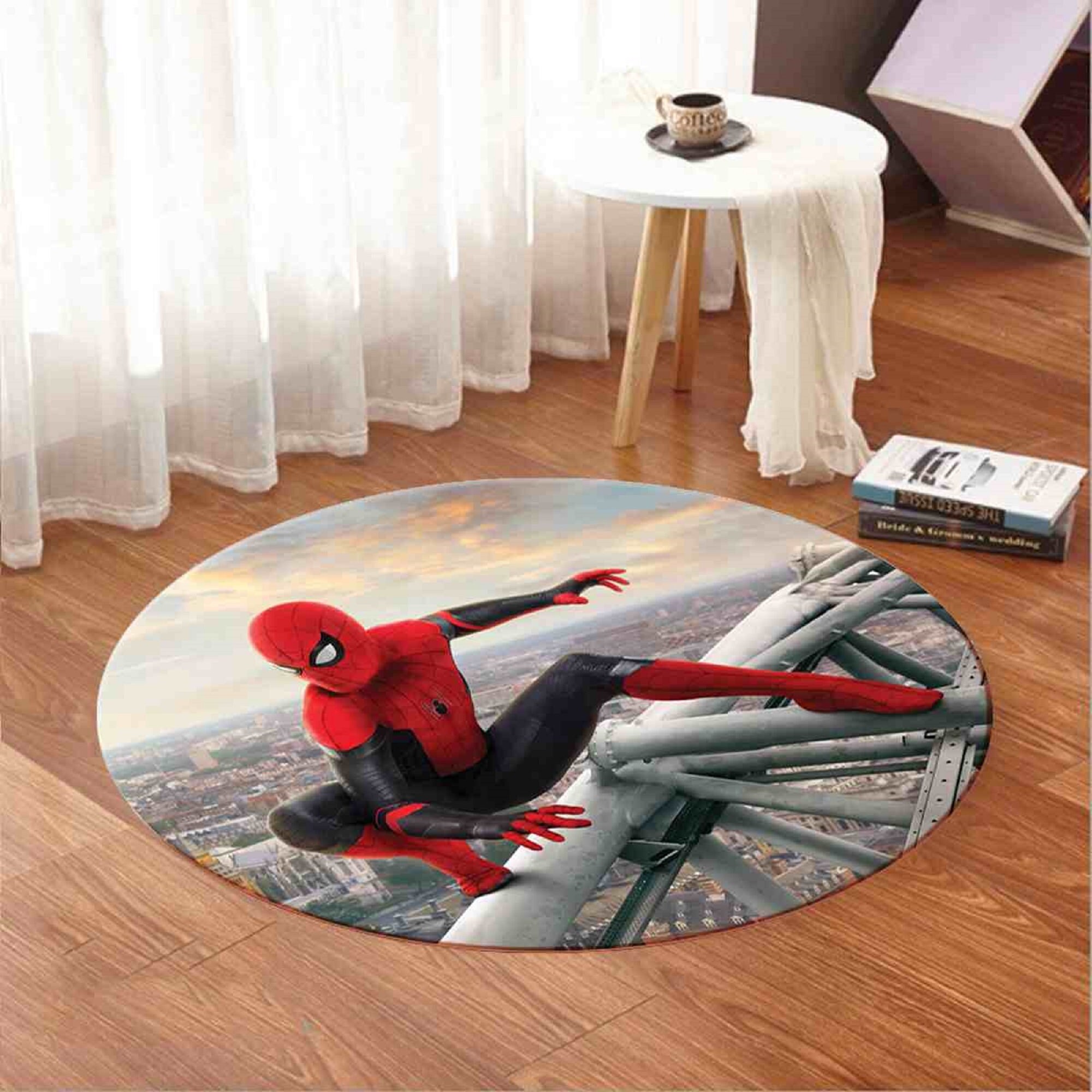 Rugs Home & Living Boys Room,Spiderman,Spiderman Rug,Round Rug,Round ...