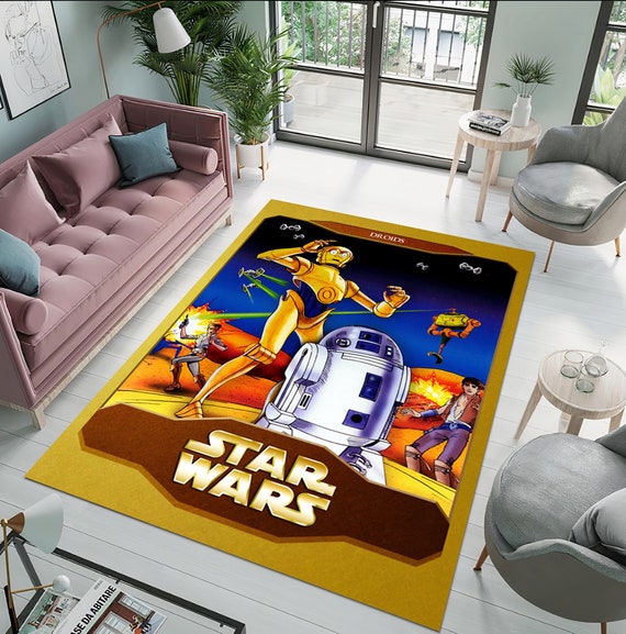 Star Wars Rug Starwars Character Collage Home Decor for Him - Etsy ...