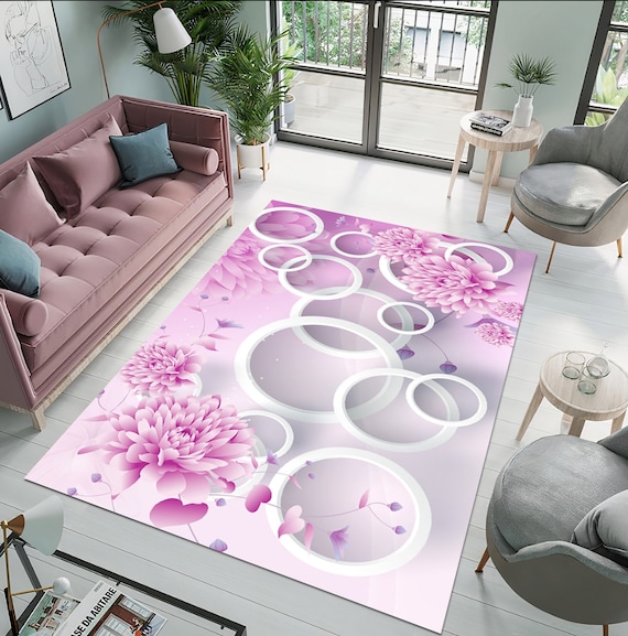 Tapis Rectangulaire De Peinture 3D Moderne, Tapis De Sol Imprime