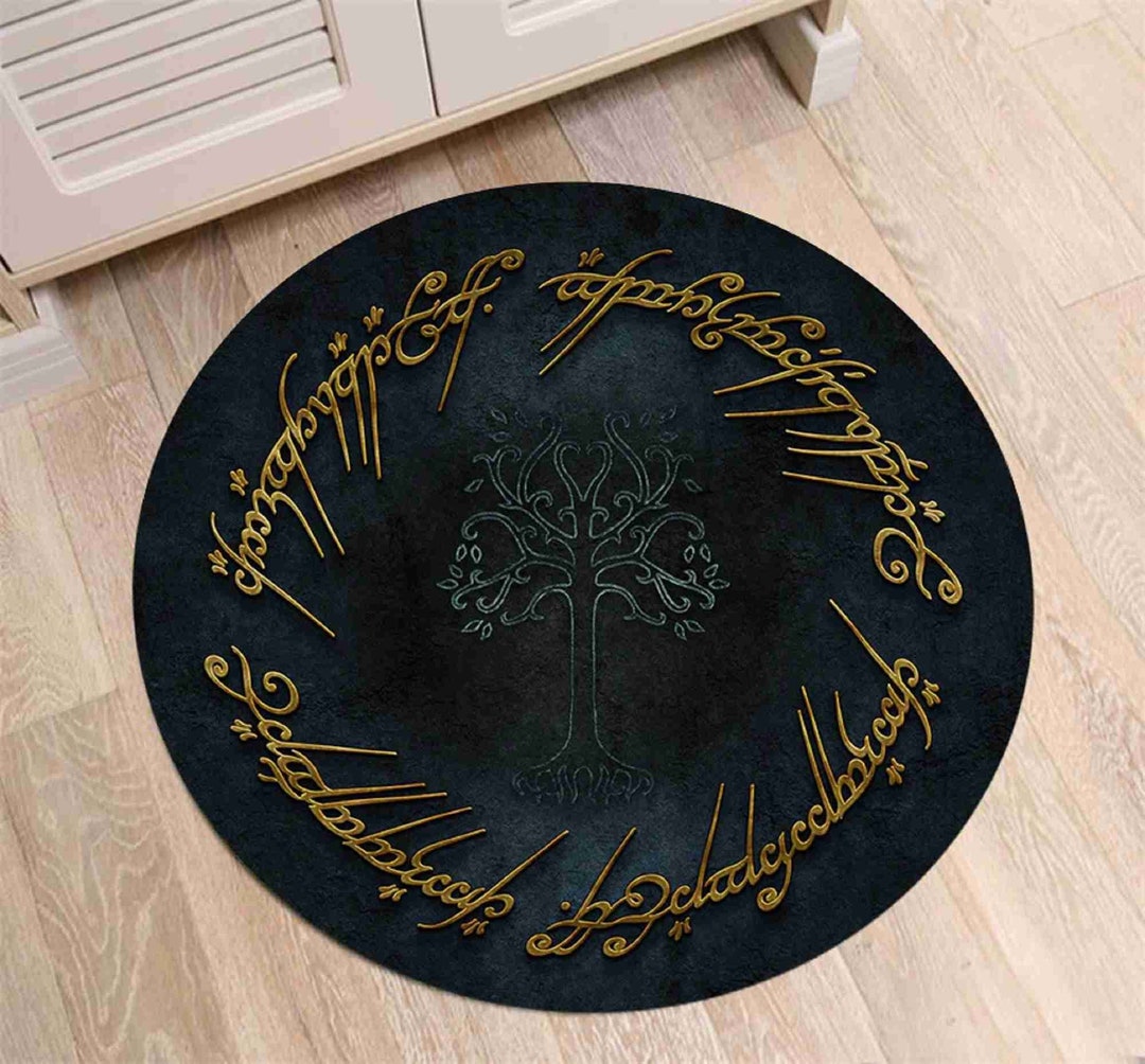 Tree of Life Rug Elf Life Lord of the Rings Rug Round Rug - Etsy