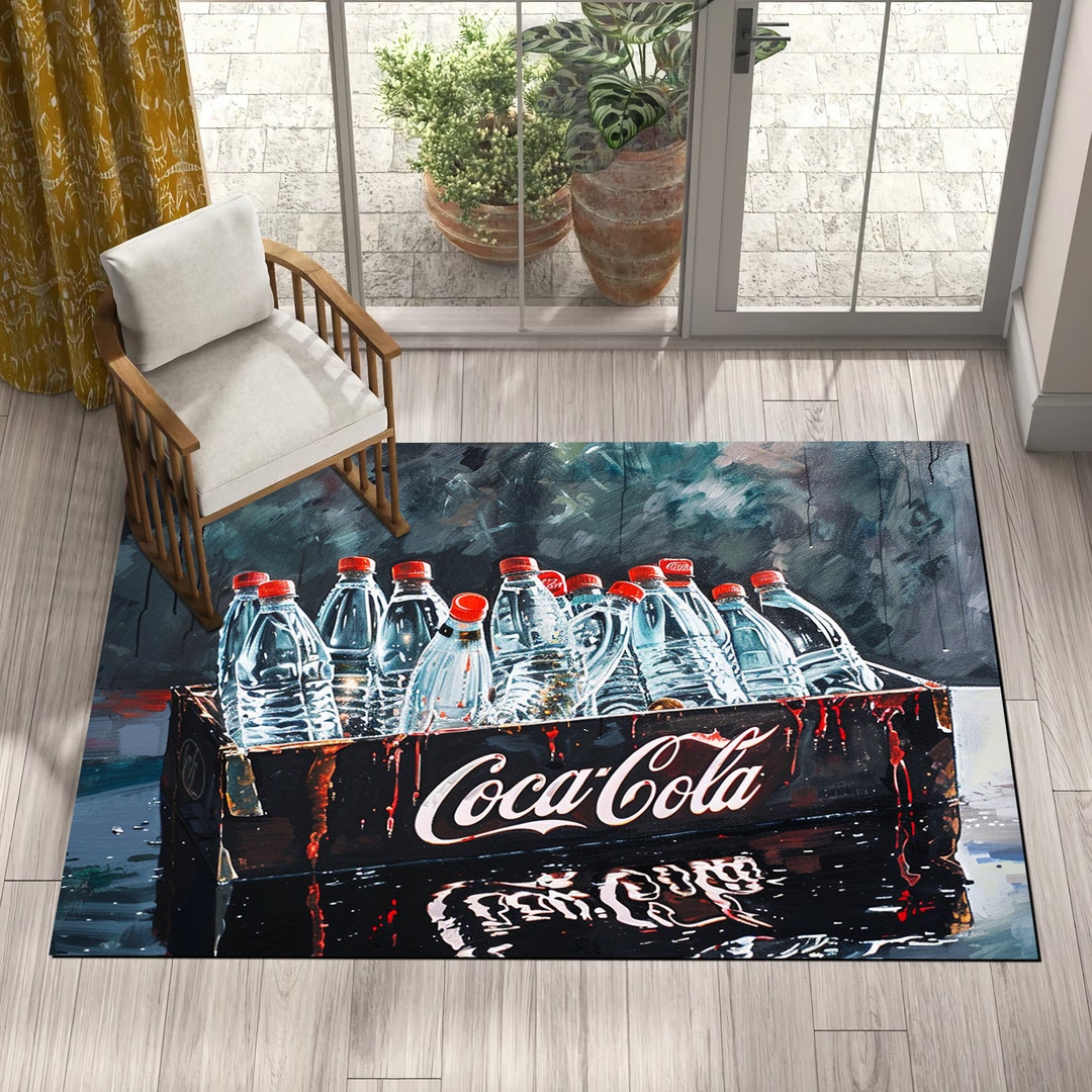 Coca Cola Rug,coke Rug,abstract Rug,coca Coca Retro,custom Area Rug ...